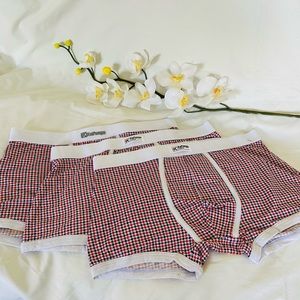 3 Pcs sexy underwear lowrise bikini boxer briefs with cotton crotch stretchy M-L